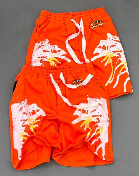 Shorts de plage orange vif