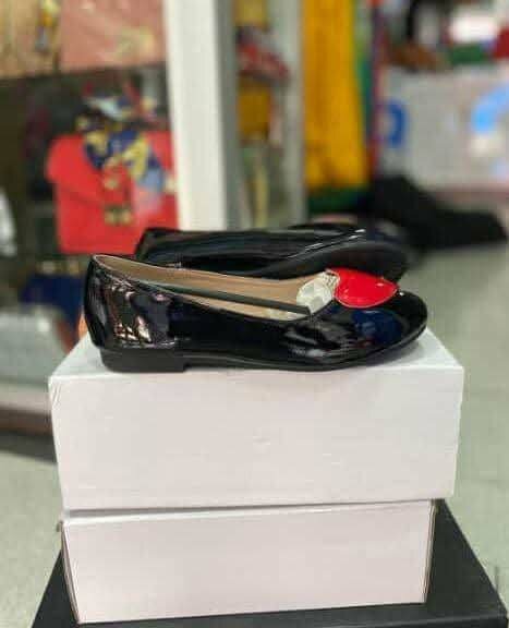 Ballerines Noires Vernies