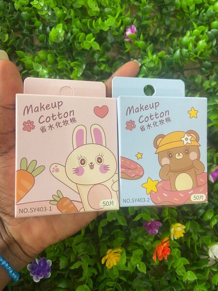 Disques démaquillants mignons