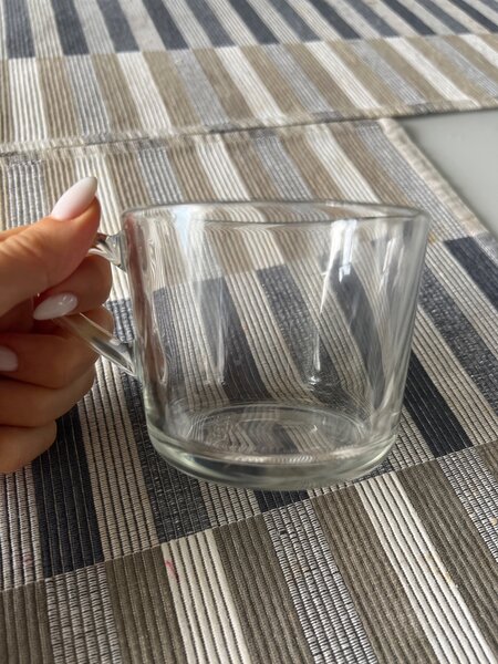 Кружка прозрачная