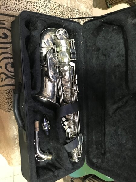 Saxophone Alto Argenté avec Étui