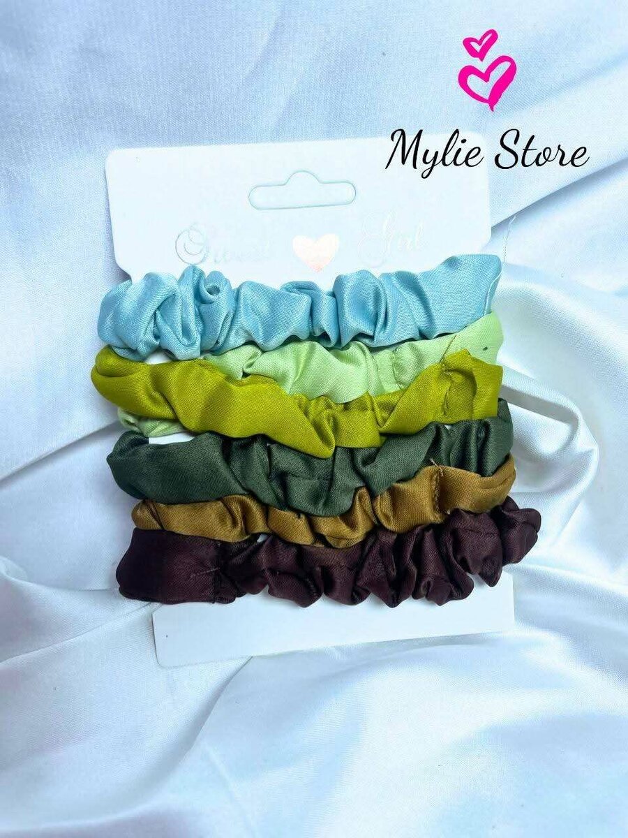 Colorful Hair Scrunchies Pack