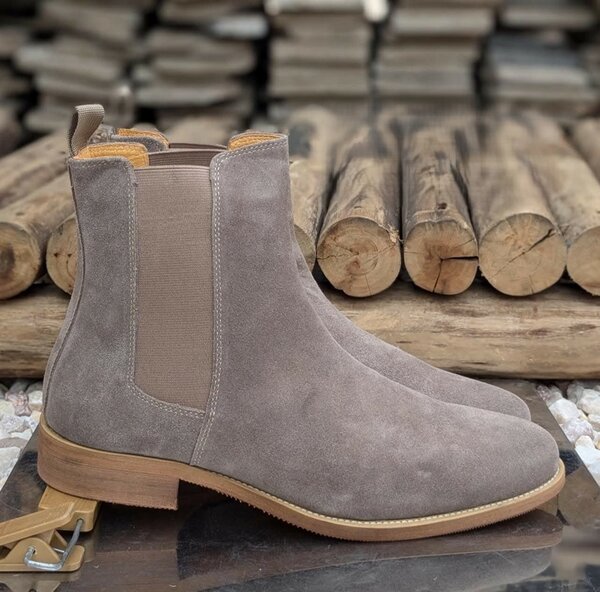 Bottes de couleur beiges