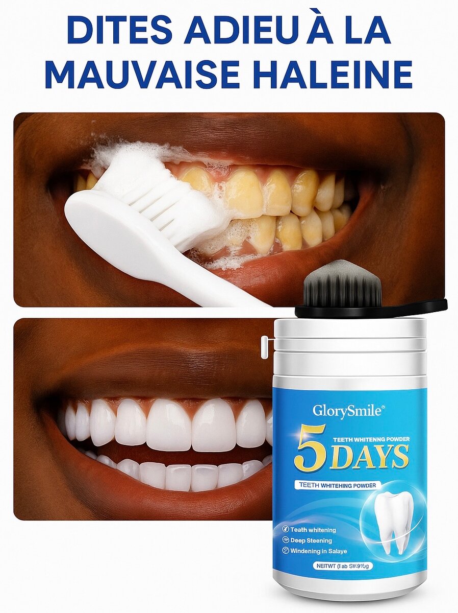 Poudre Blancheur Dents 5 Jours