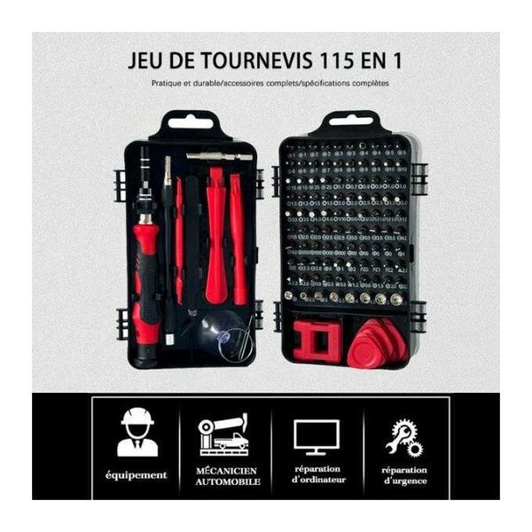 Boîte de tournevis rouge