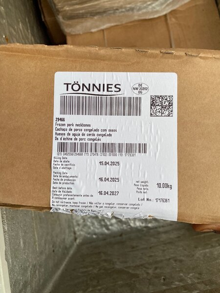 Viande de porcs importés