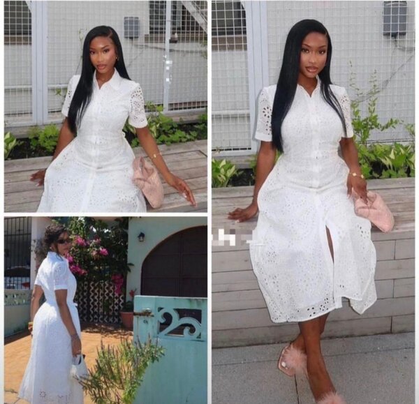 Robe Blanche Élégante