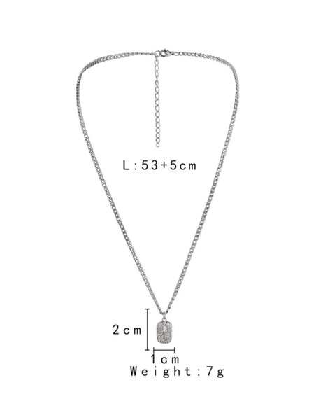 Rectangle Charm Necklace