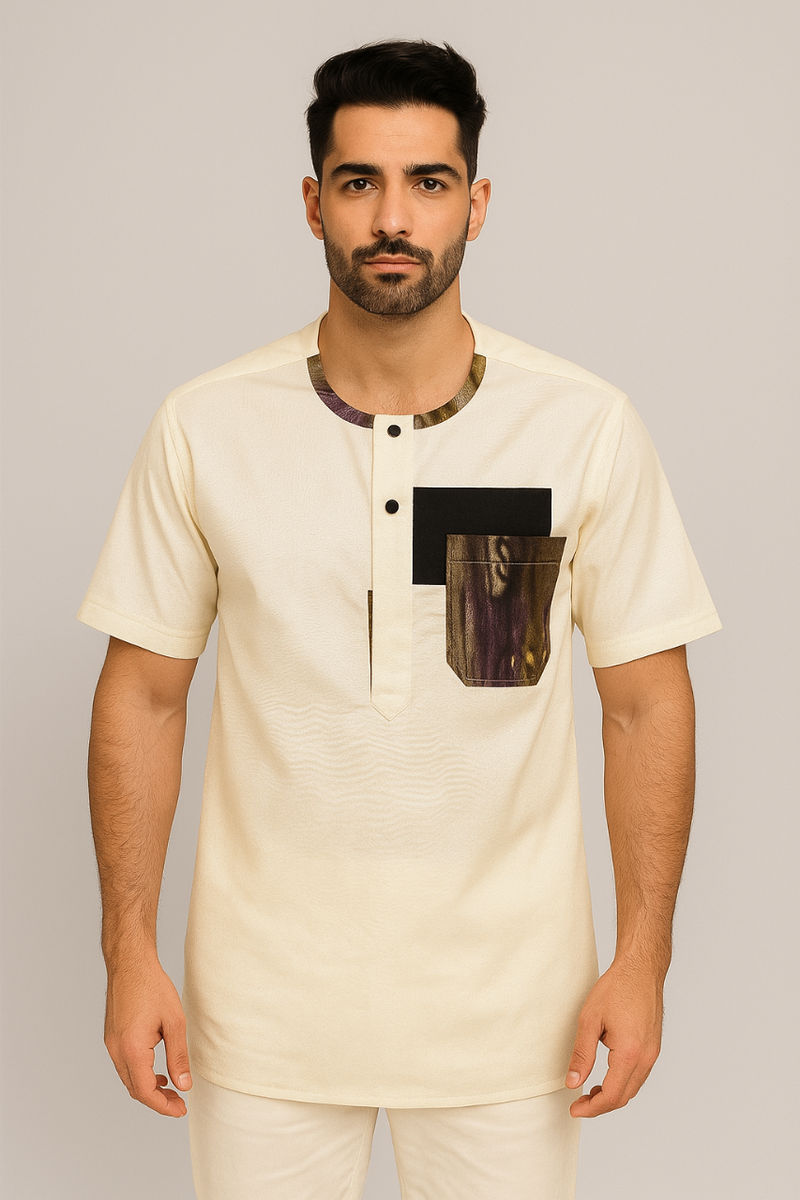 Chemise homme en lin moderne