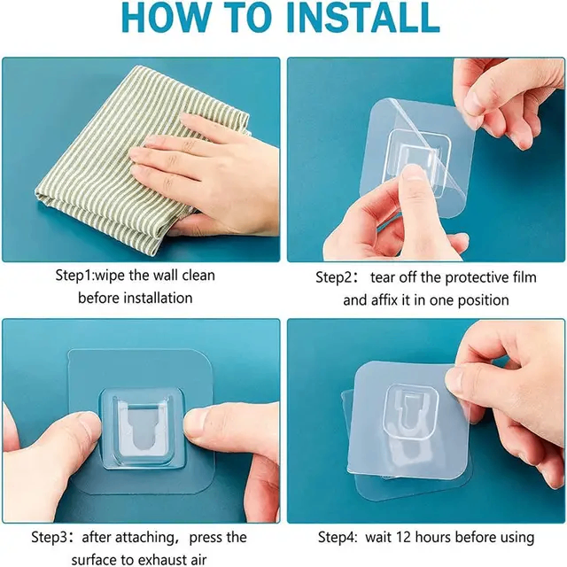 Crochets adhésifs muraux