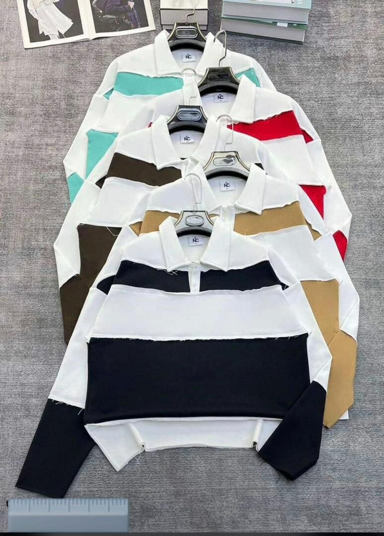 Polo à rayures colorées