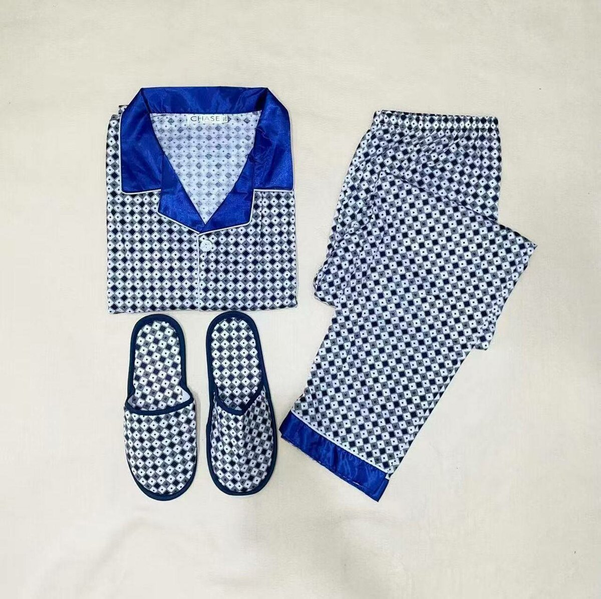 Pyjama en coton avec pantoufles