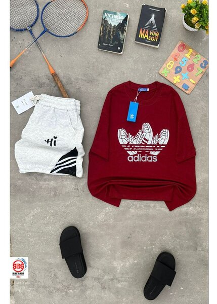 T-shirt Adidas rouge tendance