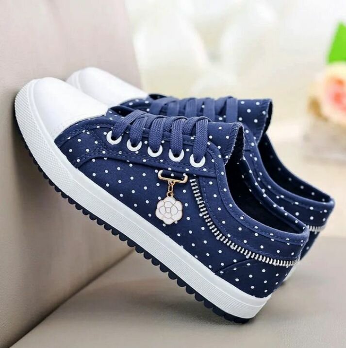 Blue sneakers
