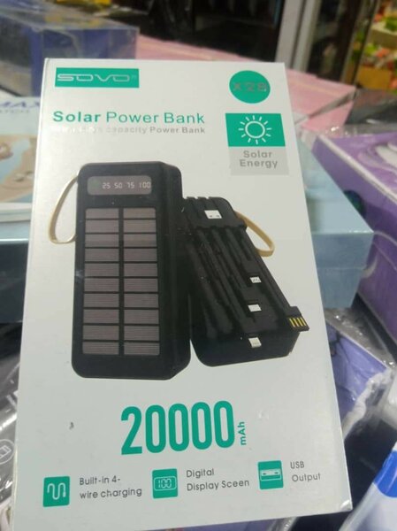 Power Bank solaire 20 000 mAh