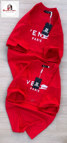 T-shirts rouges "Paris" duo
