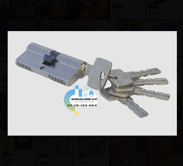 Serrure Cylindre Canon 5clé