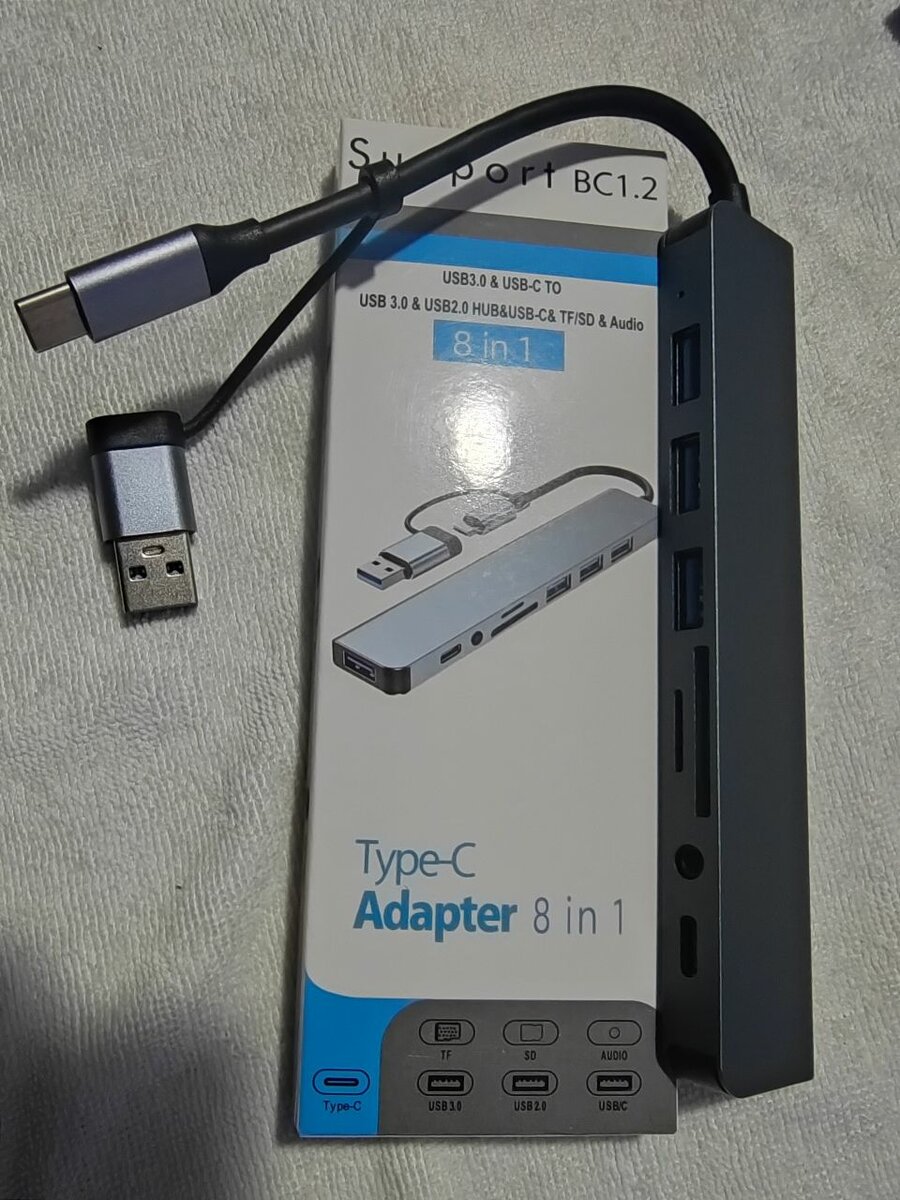 Adaptateur USB-C Hub 8 en 1