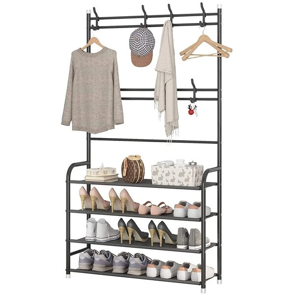 Multifunctional shoe and hat rack