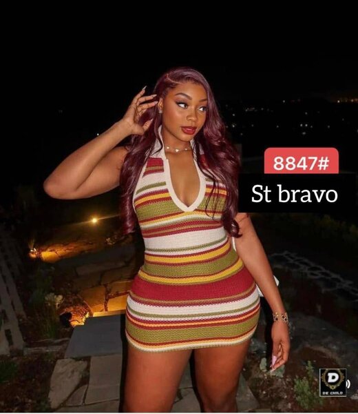 Robe Tricotée Évasée