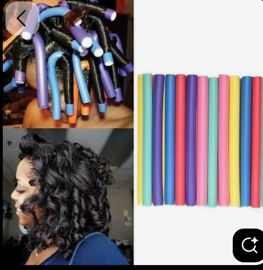 Bigoudis flexibles colorés