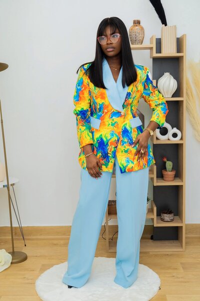 Chemisier imprimé pour femme