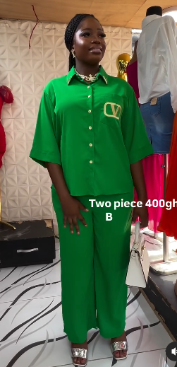 Women's two-piece green