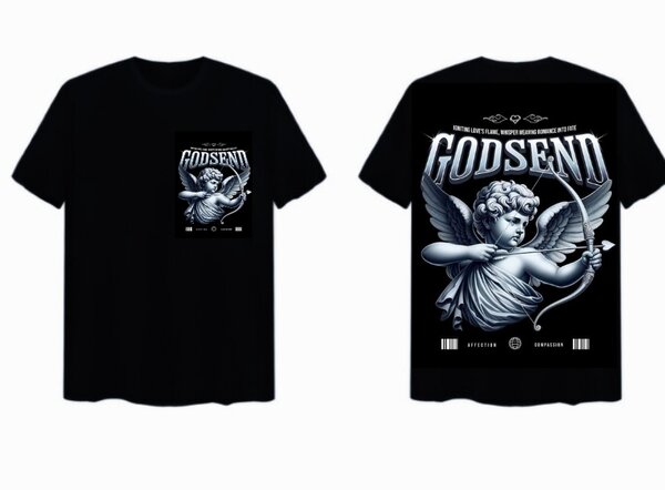 T-shirt Graphique Ange Godsend