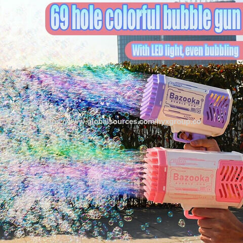 Pistolet à bulles LED 69 trous