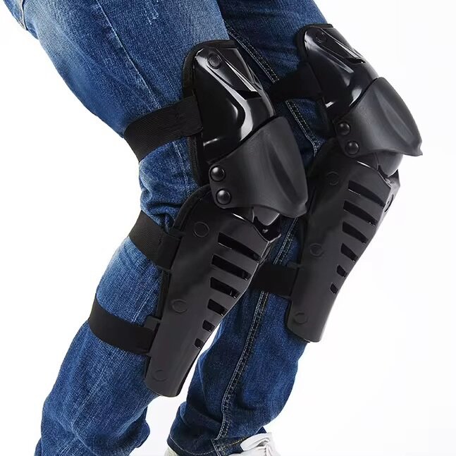 Protège-genoux moto réglables