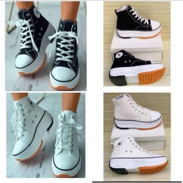 Baskets montantes en toile