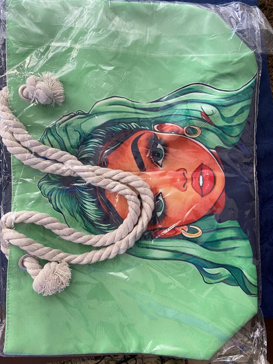 Sac de plage artistique