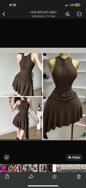 Chic brown dress