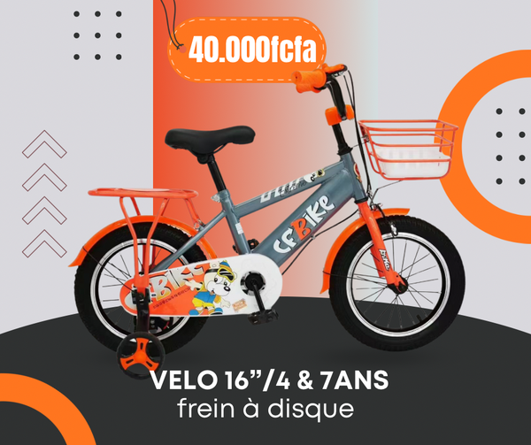 Vélo Enfant 16" avec Freins