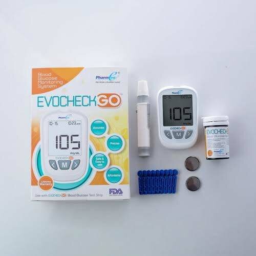 EVOCHECK GLUCOMETER WITH 25 STRIPS