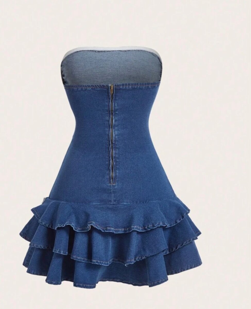 Denim cami dress