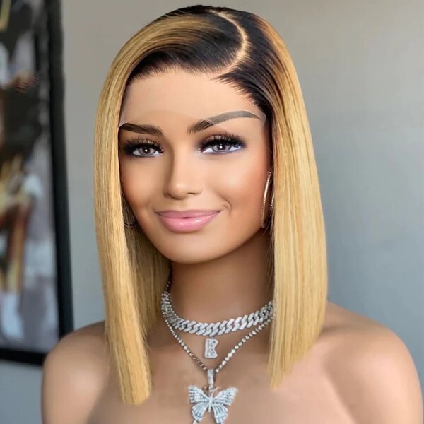 Bone straight wig
