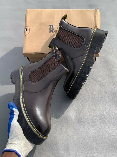 Bottines Chelsea en cuir robuste