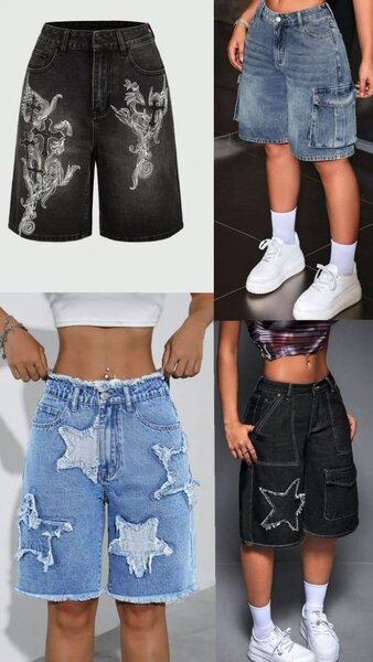 Jupe courte en jean pour femme