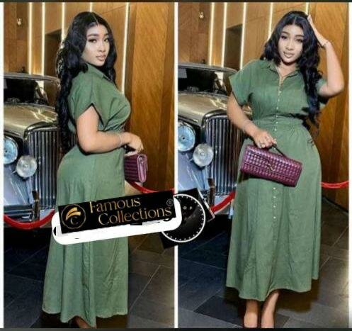 Robe chemise élégante femme