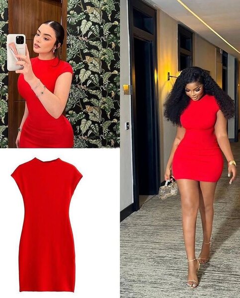 Robe moulante rouge élégante