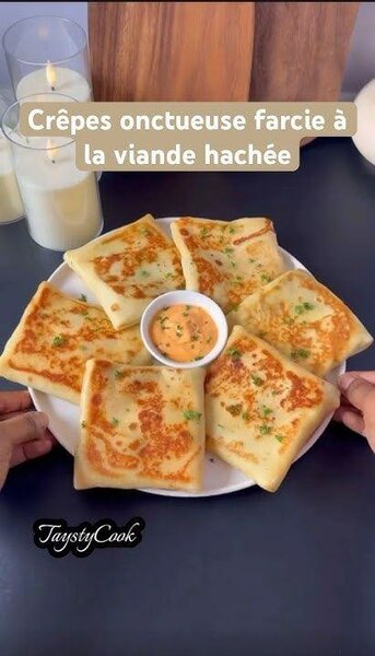 Crêpes viande hachée
