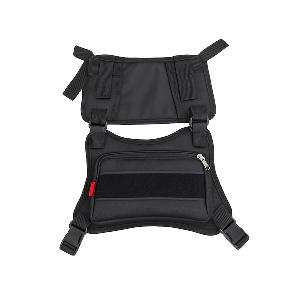 Sacoche poitrine tactique noire