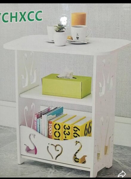 Étagère blanche décorative