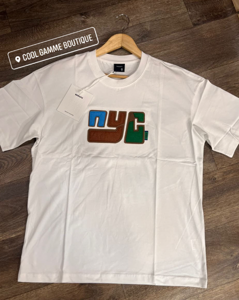 T-shirt homme blanc logo Pus