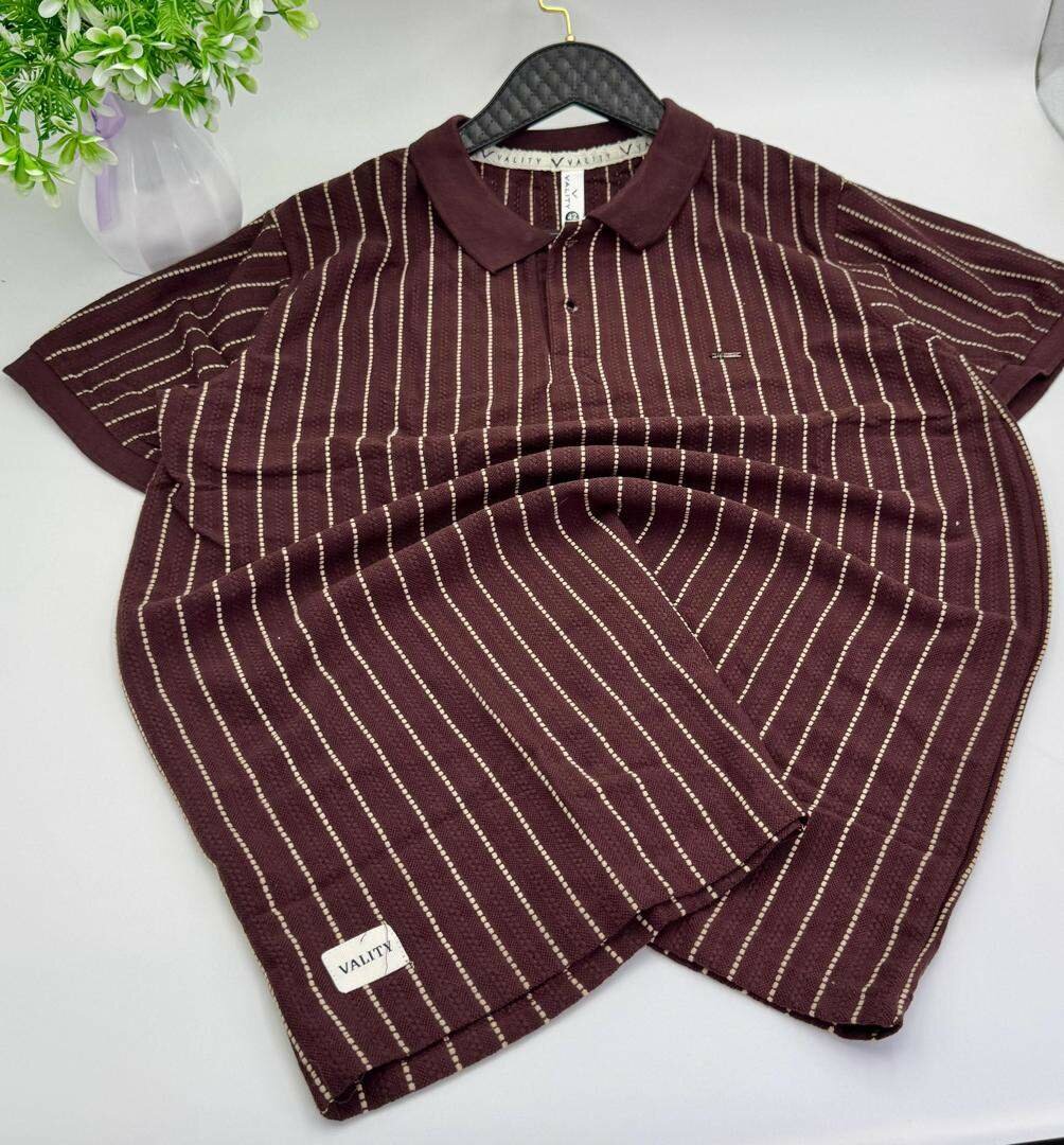 Polos casuals rayés homme