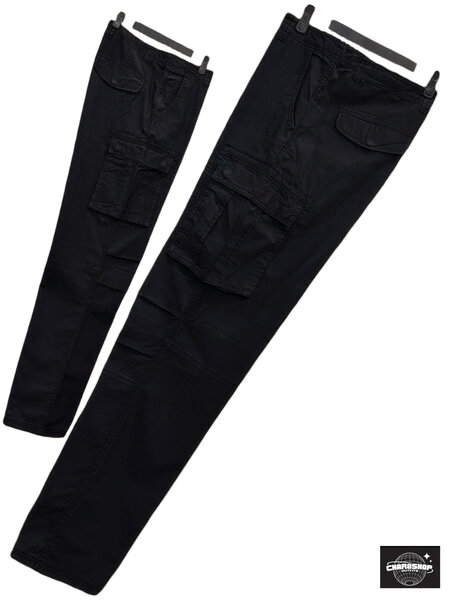 Pantalons cargo noirs tendance