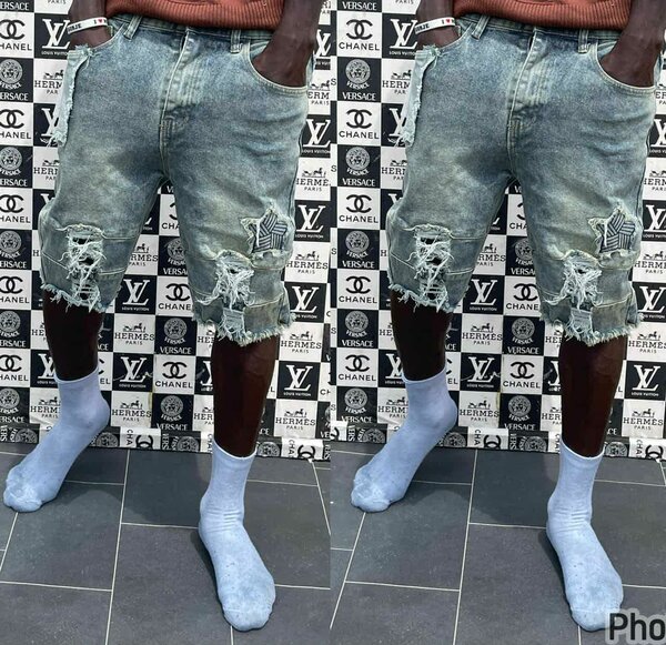 Shorts en jean décontractés homme
