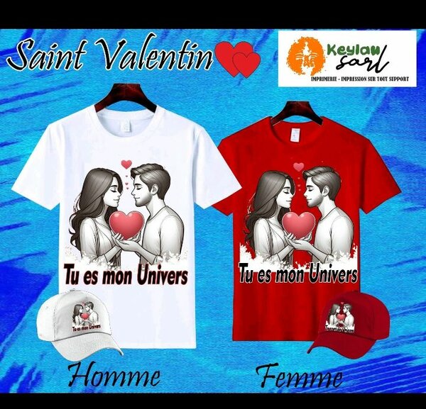 T-shirt Saint Valentin Couple