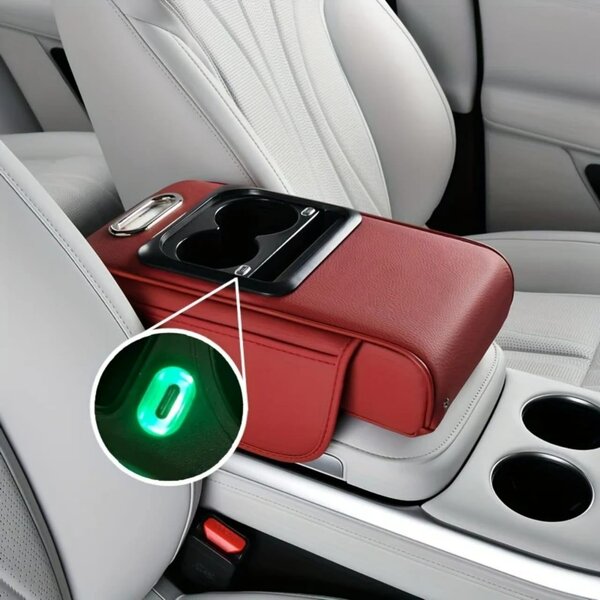 Accoudoir de voiture LED USB
